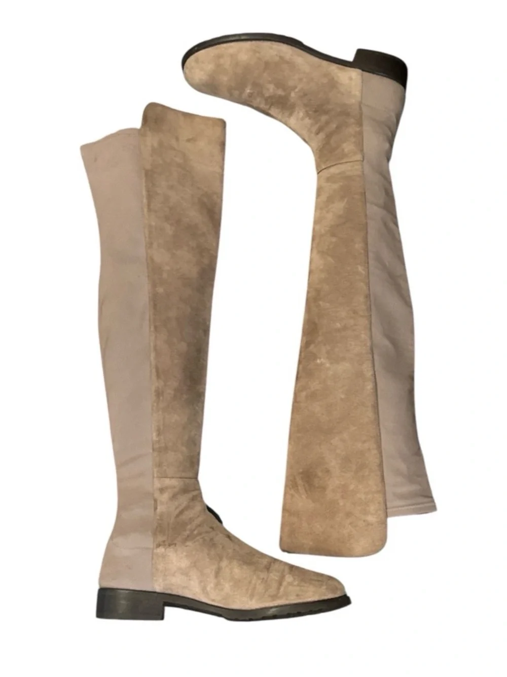 Authentic Stuart Weitzman designer suede leather knee high boots sz 8